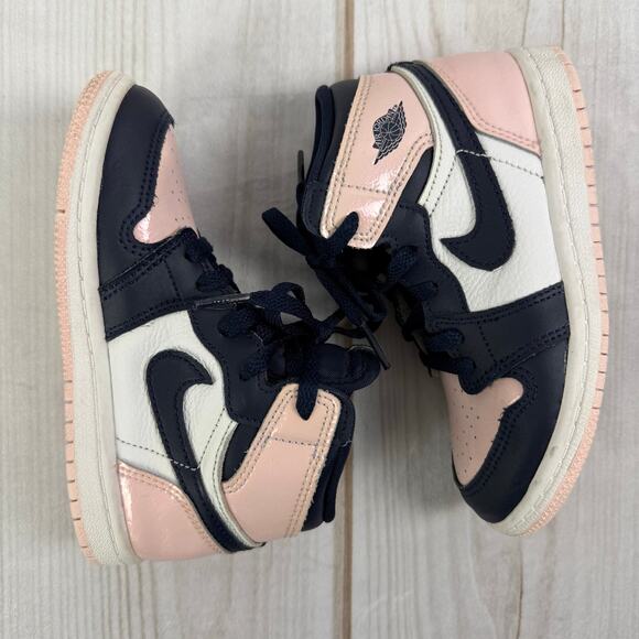 nike air jordan retro 1 high OG bubblegum/atmosphere kids sneakers‎ 10C - Picture 3 of 7